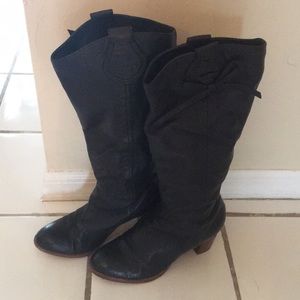 💕💕Coach  leather boots